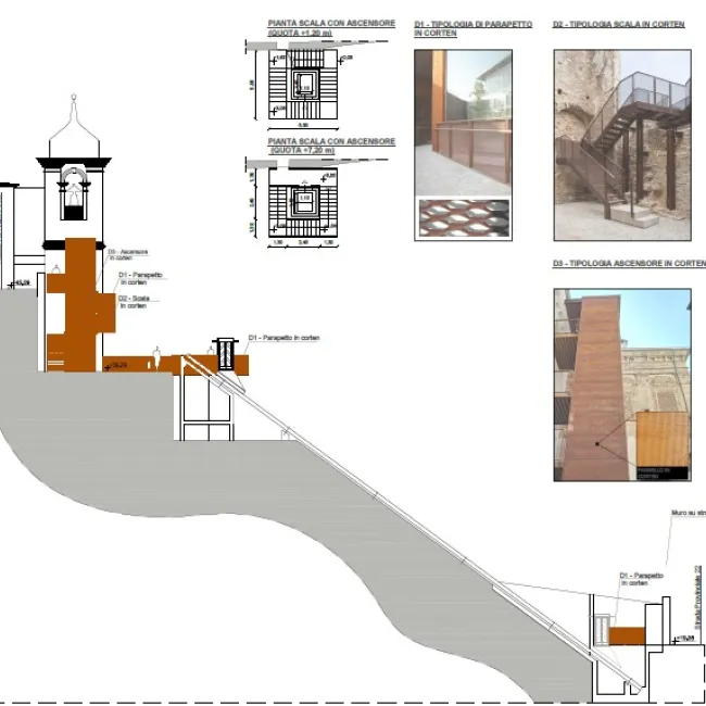 Intervento 29 - Percorso meccanizzato dal parcheggio al borgo